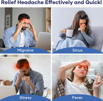 Migraine Relief Cap With Box - Instant Headache Relief Hat Reusable Gel Cap For Migraine Pain Relief Wearable Hot Cold Therapy Therapy (Random Color)
