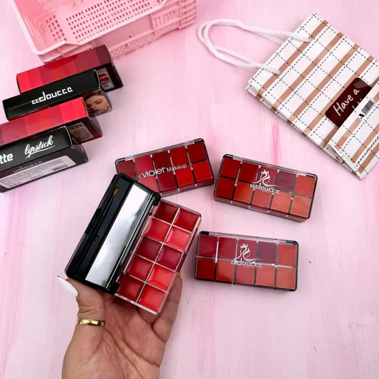 10-in-1 Lipstick and Blush Palette