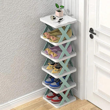Foldable Shoe Rack for Home Office Entryway