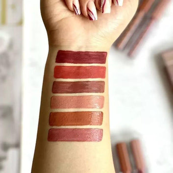Matte Lip Gloss Pack of 6 Vibrant Shades